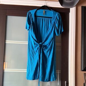 Rachel Pally Vibrant Blue Tie-Front Dress